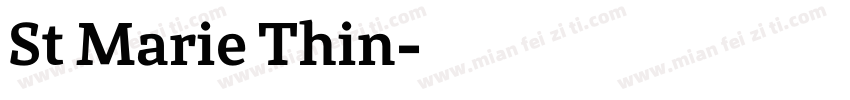 St Marie Thin字体转换